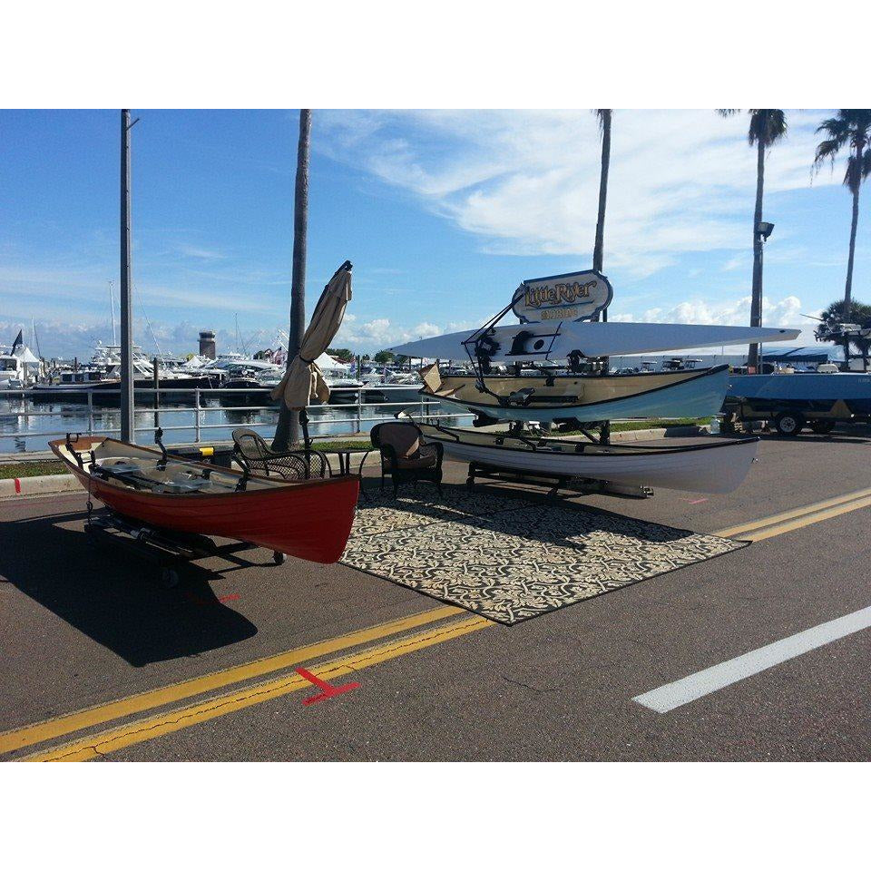 Boat - Little River Marine Regata Rowing Shell on display with the other boats