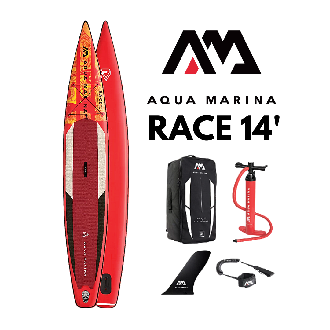 Inflatable Paddle Board - Aqua Marina 2021 Race 14'0" Inflatable Paddle Board ISUP BT-21RA02