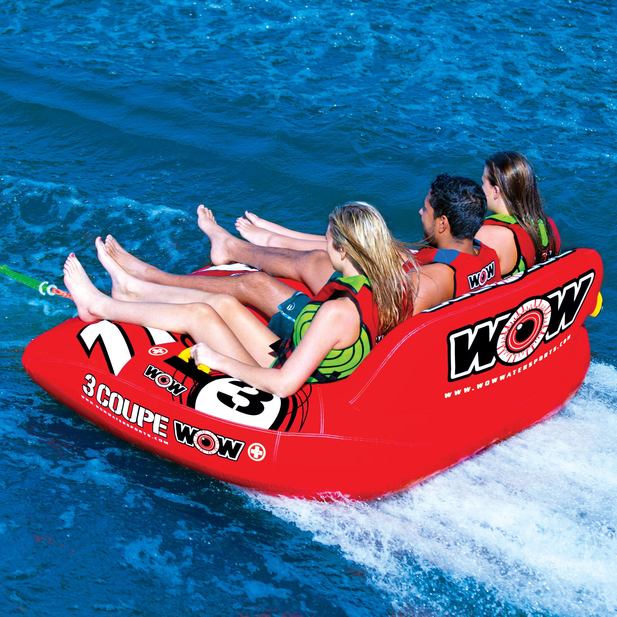 WOW Coupe Cockpit 3P Towable Tube – Light As Air Boats