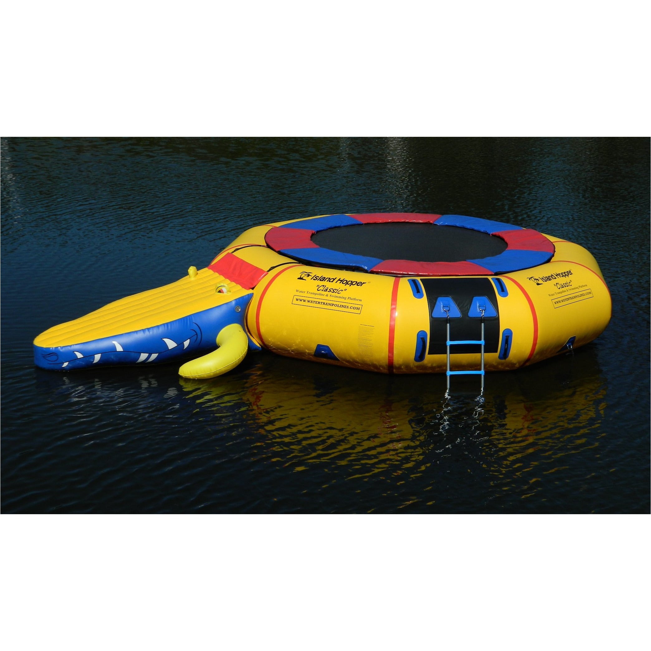 Island Hopper Gator Monster Head attached in Island Hopper Classic Water Trampoline 