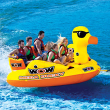 Load image into Gallery viewer, WOW Mega Ducky left side with 5 people riding on it