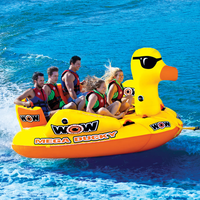 WOW Mega Ducky left side with 5 people riding on it