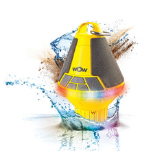 Load image into Gallery viewer, Yellow WOW SOUND Buoy front with RGBY light turn on