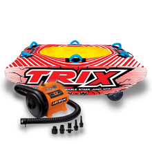 Load image into Gallery viewer, WOW Trix Spinnable 1P Towable Tube with Air Max Pump