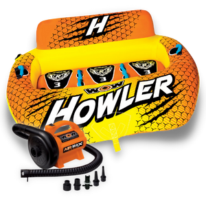 WOW Howler 3P Towable Tube with Air Max Pump