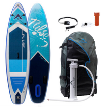 Load image into Gallery viewer, Pulse The Tropic 13 ft Inflatable Stand Up Paddleboard with Leash, paddle, repair kit and carry bag