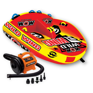 WOW Wild Wing 2P Towable Tube with air max pump