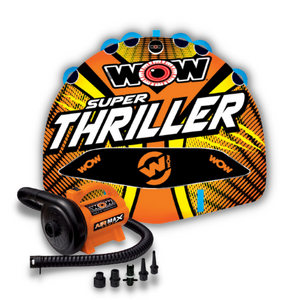 WOW Super Thriller 3P Towable Tube with air max pump