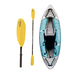Akona Drifter Inflatable Single Kayak and Wilderness Kayak Paddle