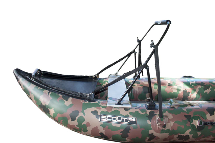 Scout Inflatables Stabilizer Bar attached to the boat