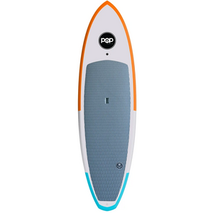 POP Board Co 9'6" Saltwater Beaver Red/ Blue Fiberglass Paddle Board