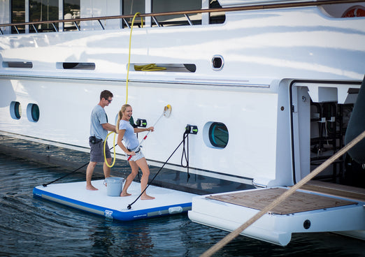 SeaRaft 375 Teak Deck Inflatable Platform