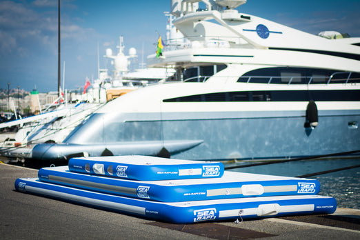 SeaRaft 800 The Original Teak Deck anti-skid Inflatable Platform