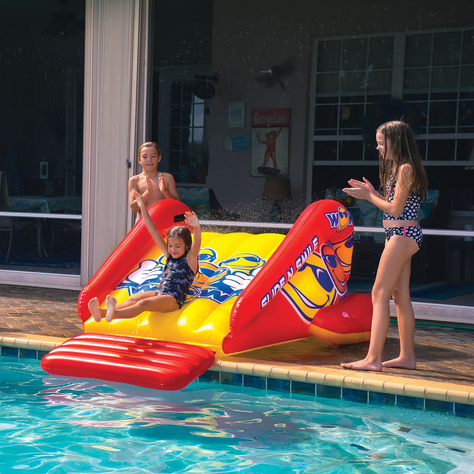 WOW Slide N Smile Pool Slide Platform Light As Air Boats