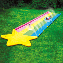 Load image into Gallery viewer, WOW 40&#39; x 8&#39; Rainbow Star Inflatable Slide  with 2 kids playing on it