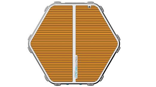 YachtBeach Sport Zone 2.50 Hex Platform top view