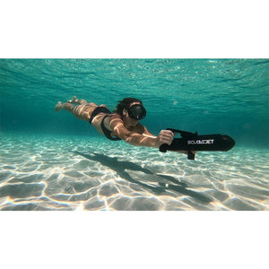 Motor / Jet System / Kayak Motor / SUP motor - Woman diving with the ScubaJet Pro XR Multi-Purpose Water Scooter