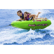 Load image into Gallery viewer, 3 person riding Rave Sports Mambo 3 Rider Towable 02463