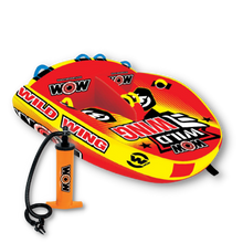 Load image into Gallery viewer, WOW Wild Wing 2P Towable Tube with double action hand pump