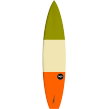 Load image into Gallery viewer, POP Board Co 12&#39;0&quot; Americana Green/Cream/Orange Fiberglass Paddle Board