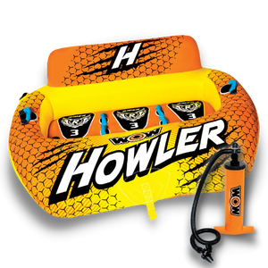 WOW Howler 3P Towable Tube with Double Action Hand Pump