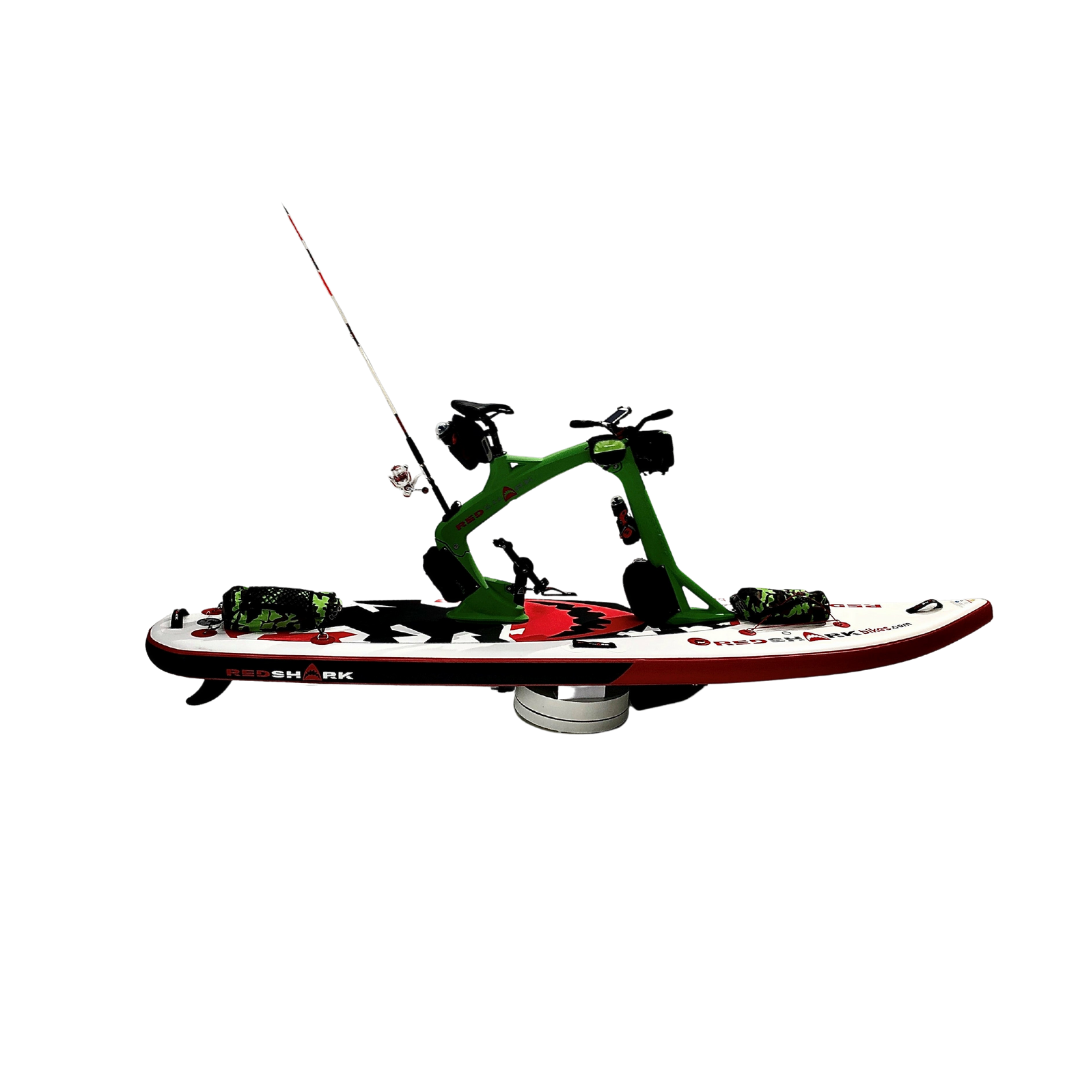 Red Shark Bike Surf Adventure Water Bike Side View