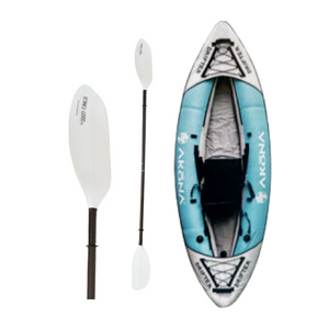 Akona Drifter Inflatable Single Kayak and Good Timer Kayak Paddle