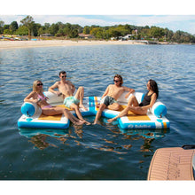 Load image into Gallery viewer, A group of friends chilling on Solstice Watersports 11&#39; Inflatable Dock 38175