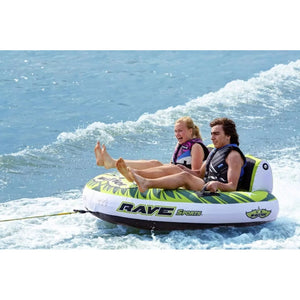 2 person riding Rave Sports Warrior II - 2 Rider Towable 02462