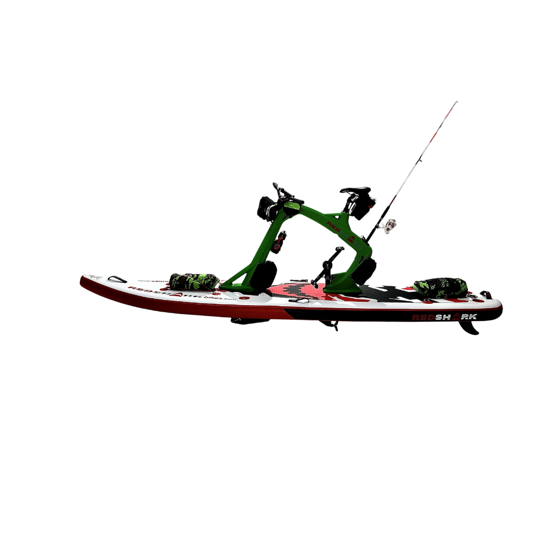 Red Shark Bike Surf Adventure Water Bike Side View