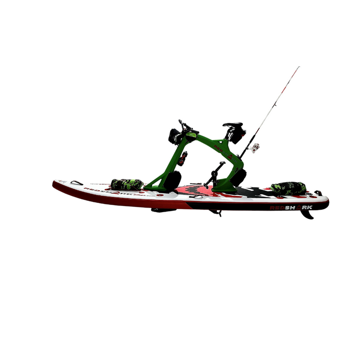 Red Shark Bike Surf Adventure Water Bike Side View