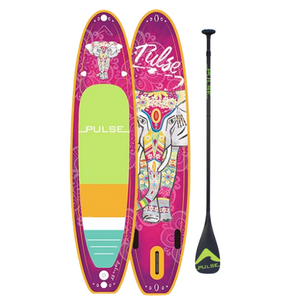 Pulse The Elephas 10'6" Inflatable Stand Up Paddleboard and  Full Carbon Fibre Adjustable Paddle