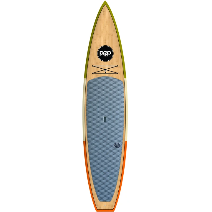 POP Board Co 12'0" Americana Green/Cream/Orange Fiberglass Paddle Board