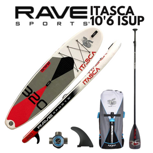 Rave Sports 10'6" Itasca Salmon Red Inflatable Paddleboard