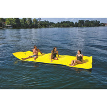 Load image into Gallery viewer, WOW CHILLraft 6′ and 16′ Floating Foam Mats with  3 people on it