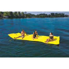Load image into Gallery viewer, WOW CHILLraft 6′ and 16′ Floating Foam Mats with  3 people on it