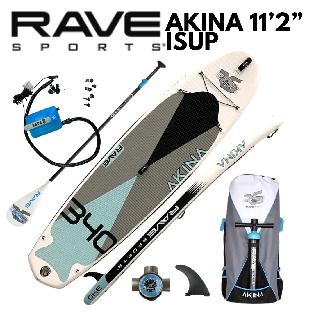 Rave Sports 11'2" Akina Blue Inflatable Paddleboard