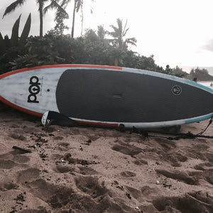 POP Board Co 8'6" Guru Orange/ Blue Fiberglass Paddle Board