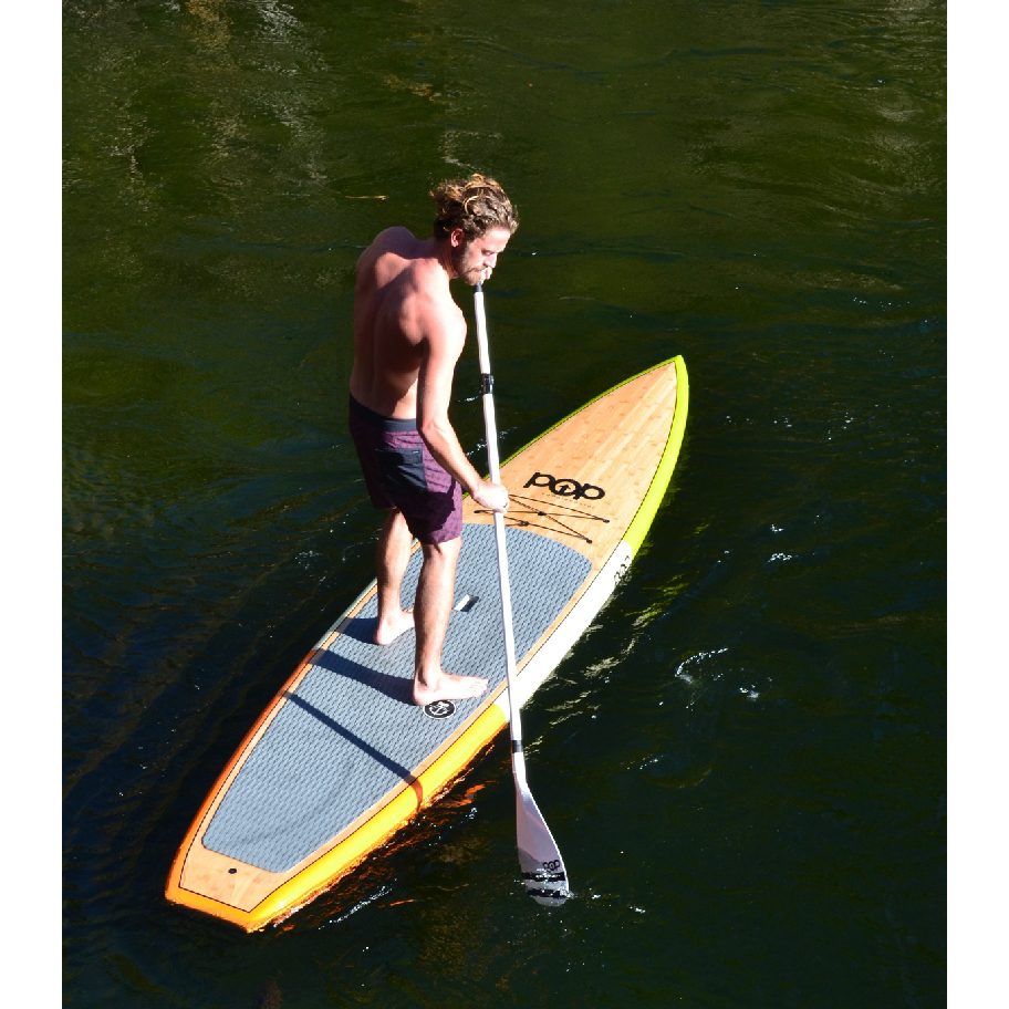 POP Board Co 12'0" Americana Green/Cream/Orange Fiberglass Paddle Board