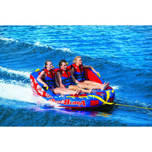 Load image into Gallery viewer, Beach Bubba 3P Towable Tube with 3 people riding