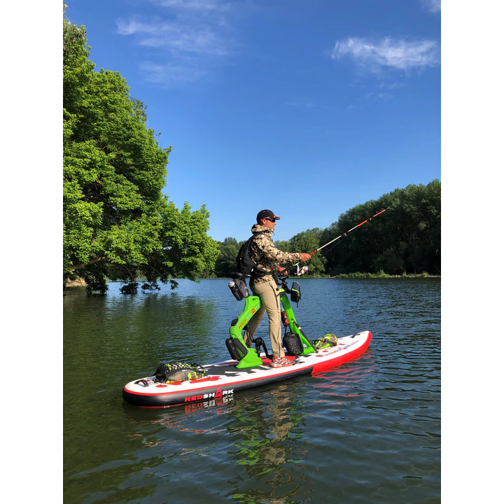 Red Shark Bike Surf Adventure While Fishing