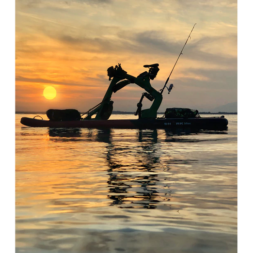 Red Shark Bike Surf Adventure Water Bike Under The Sunset 