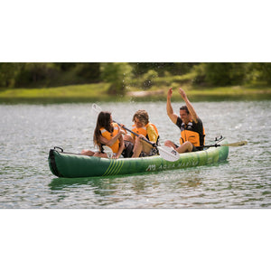 Inflatable Kayak - Men and Woman having fun with the Aqua Marina Ripple 12'2" Recreational Inflatable Kayak RI-370 3-Person 2022