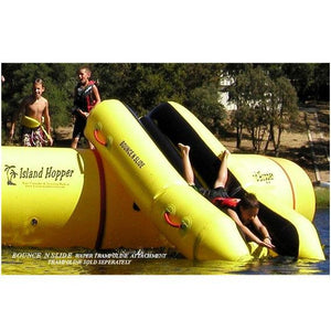 3 Kids Island Hopper Bounce N Slide Water Trampoline attachments Yellow