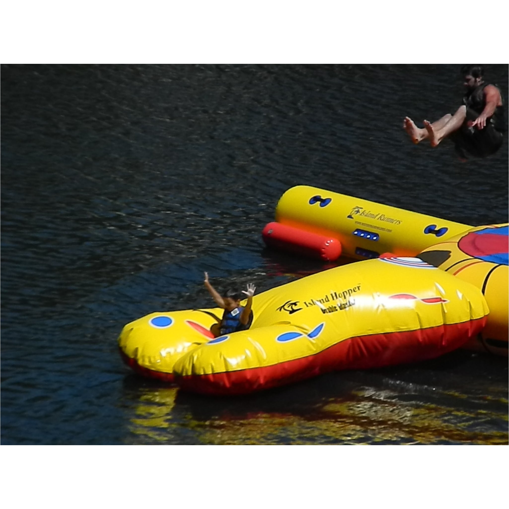 2 People in Island Hopper Double Blaster Attachment