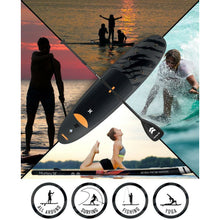 Load image into Gallery viewer, Inflatable Stand Up Paddle Board - Hurley Advantage 10&#39; Inflatable Stand Up Paddle Board Black-Tiger HUR-004 best for  surfing, yoga,fishing and an all around board