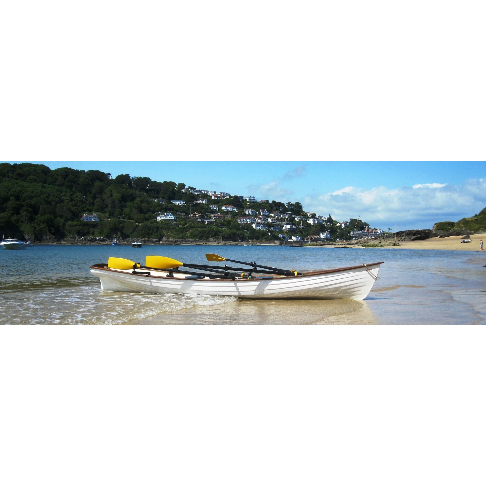 Row boat - Little River Marine Heritage 18 Classic Double Rowboat with teak