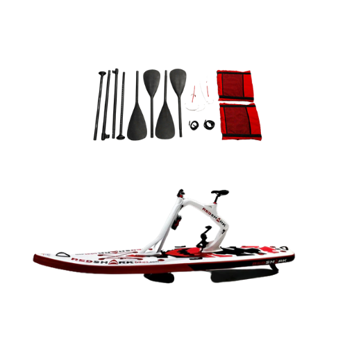 Red Shark Bike Surf Enjoy Water Bike with kayak kit