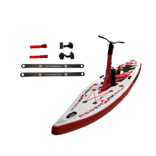 Red Shark Scooter Surf Water Scooter SUP Video with Tandem Kit