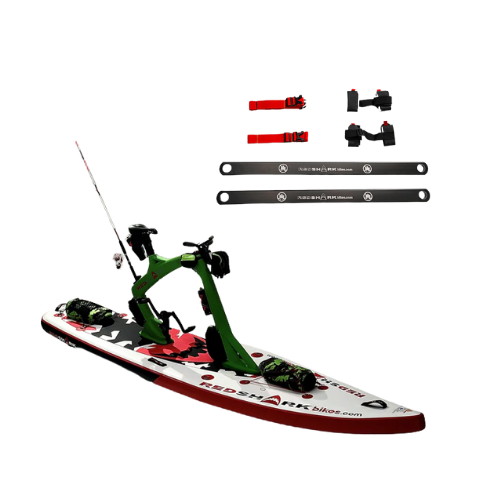 Red Shark Bike Surf Adventure Water Bike With The Tandem Kit